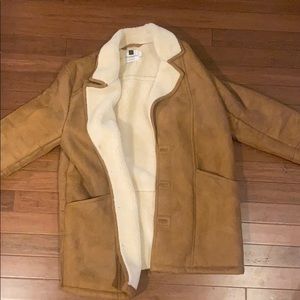 Top Man Shearling Trench Coat